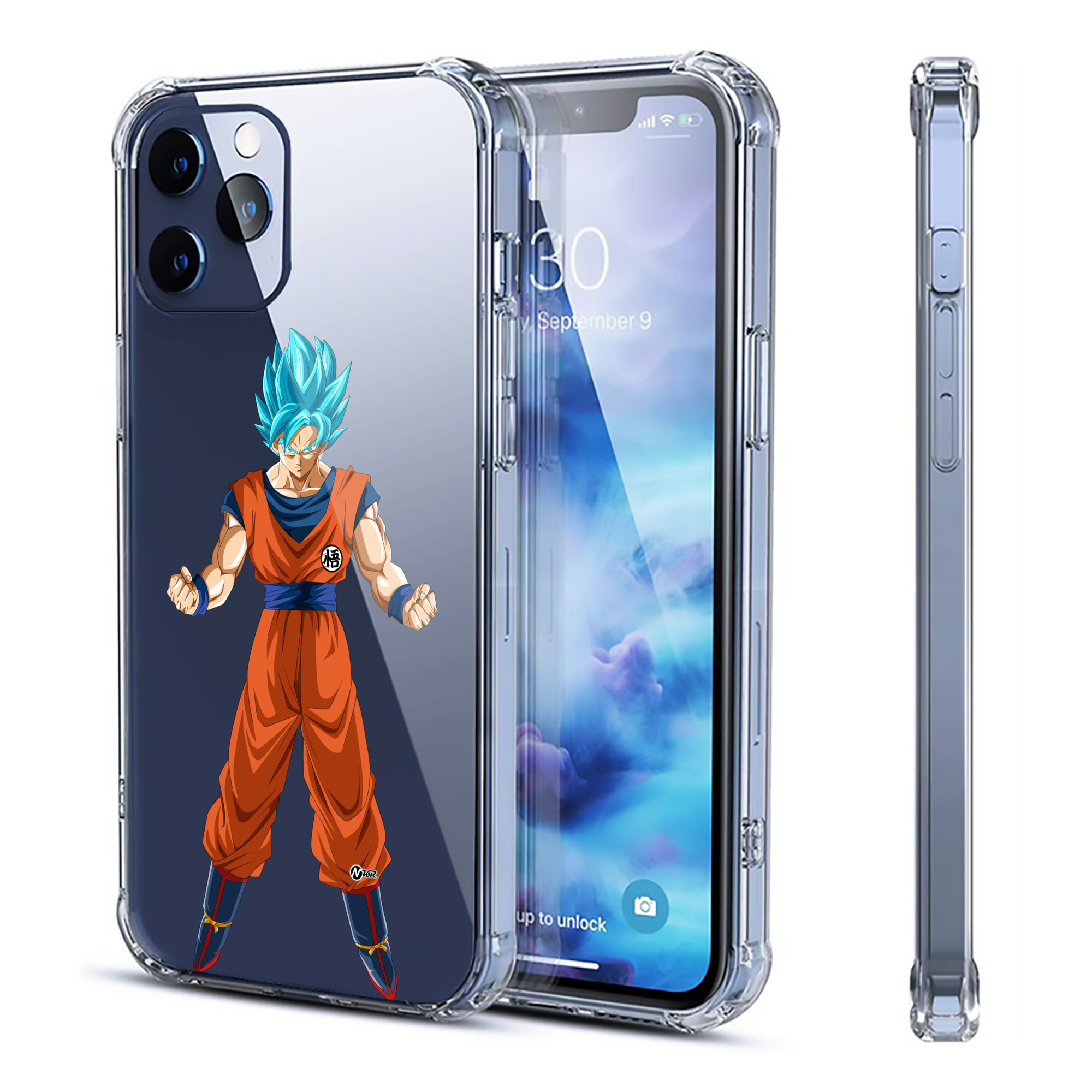 （画像用） ドラゴンボール 孫悟空（そん ごくう）Son Goku カカロット DRAGON BALL Kakarotto 【iPhone 12シリーズ対応】透明スマホケース（クリアソフトケース）